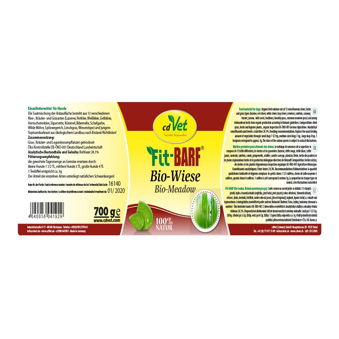cdVet Fit-BARF Bio-Wiese