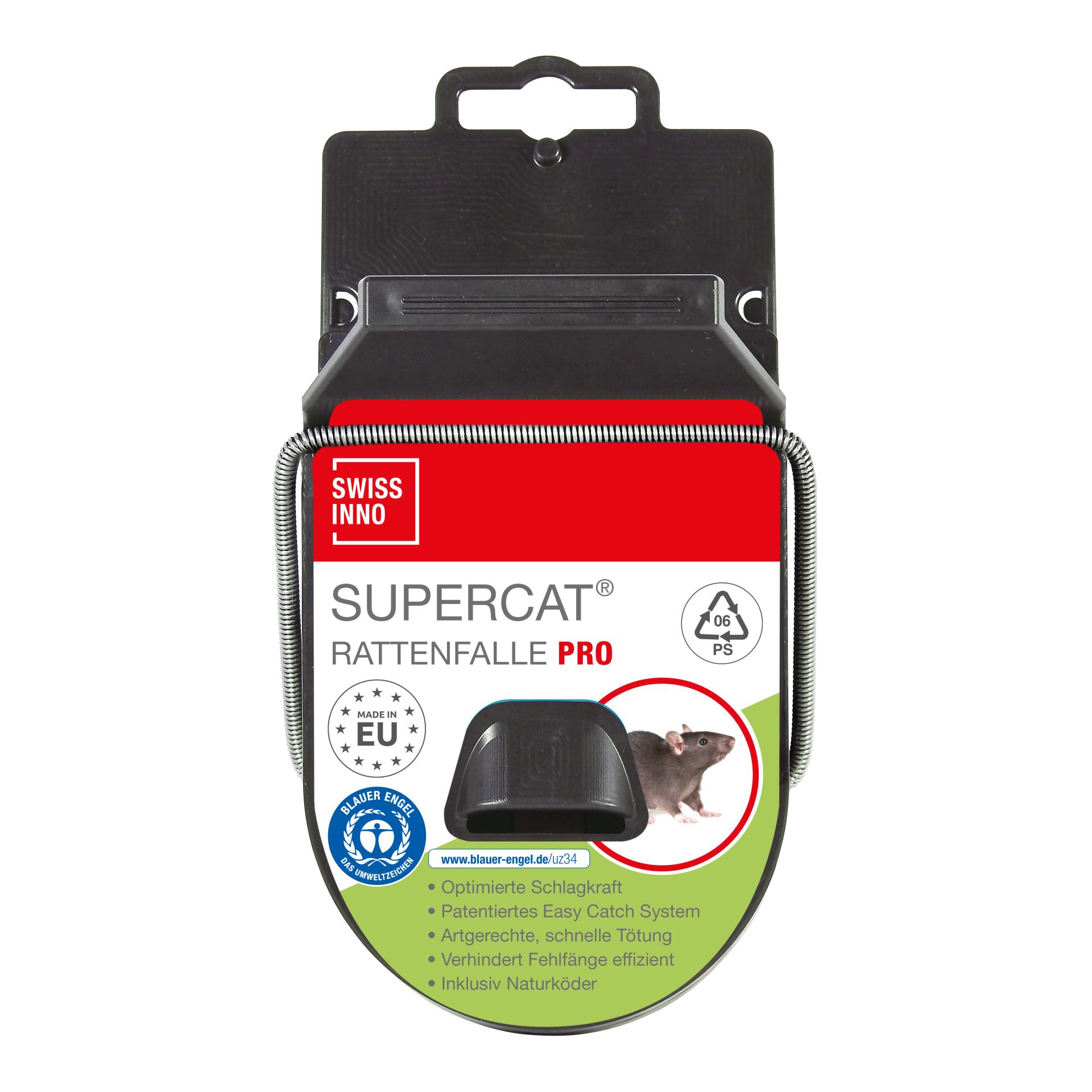 SWISSINNO Piège à rats Pro Supercat - avec appât