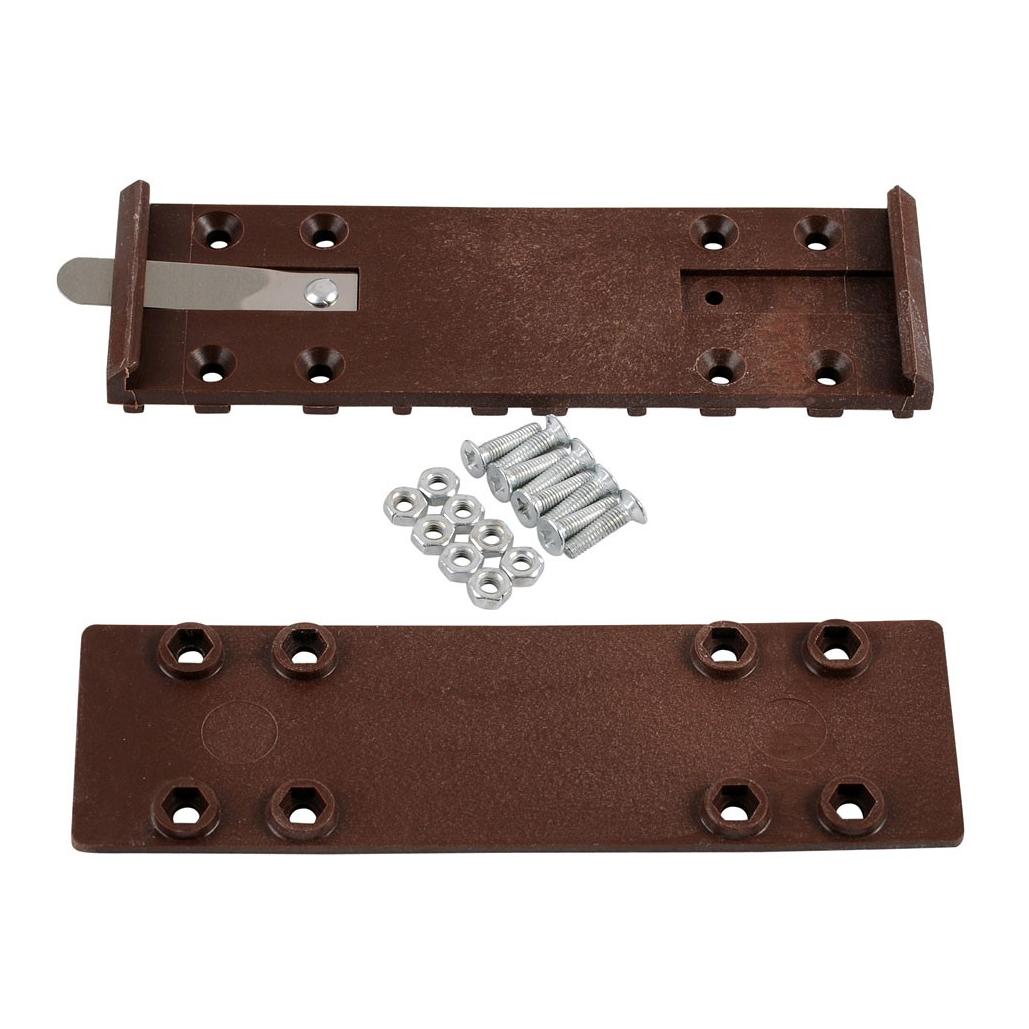Olba Wand-/Käfighalterung, Set für Wandnapf Braun