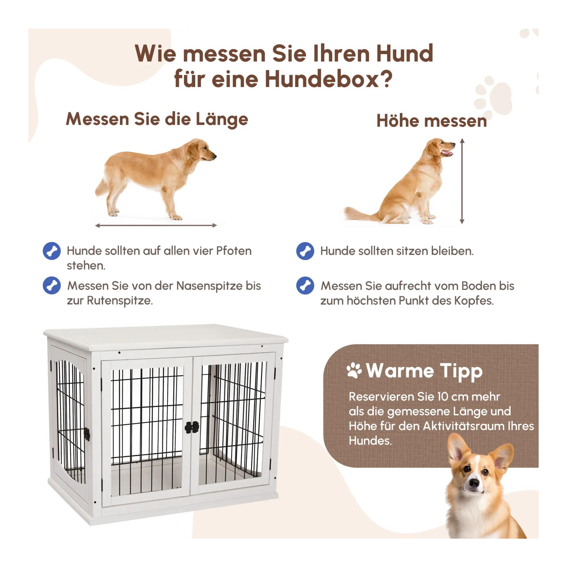 Mainer Cage de transport pour chien, très solide