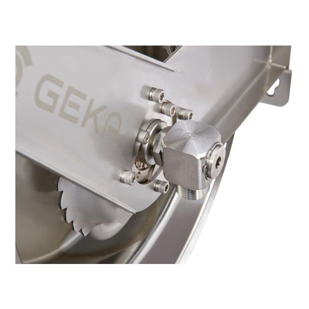 Geka Plus automatischer Schlauchaufroller Edelstahl - mit Schlauch