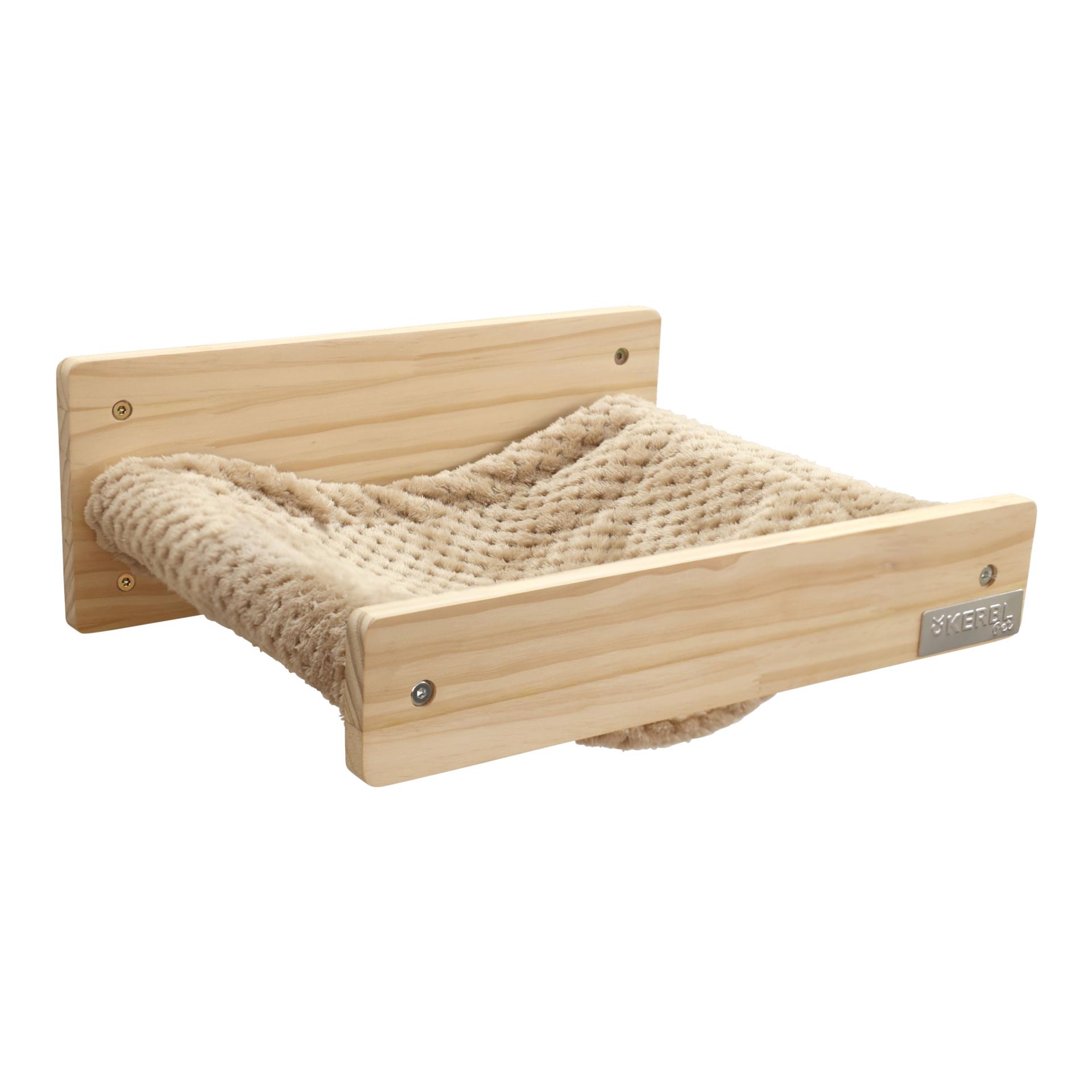 Kerbl Pet Wandhängematte Timber Natur