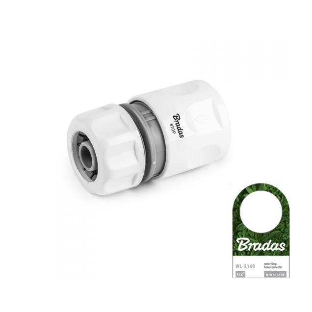 Bradas WHITE LINE 1/2"-Anschluss - STOP Weiss/Grau
