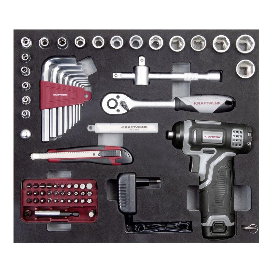 Kraftwerk Caisse à outils B152 - 104 pièces