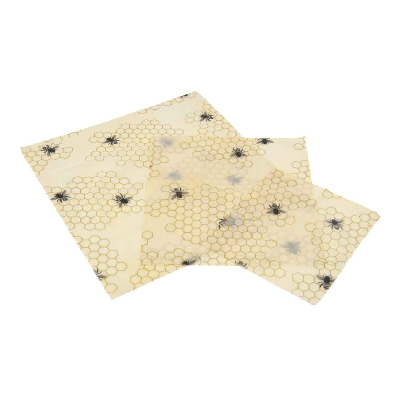 Set de 3 lingettes de cire d'abeille