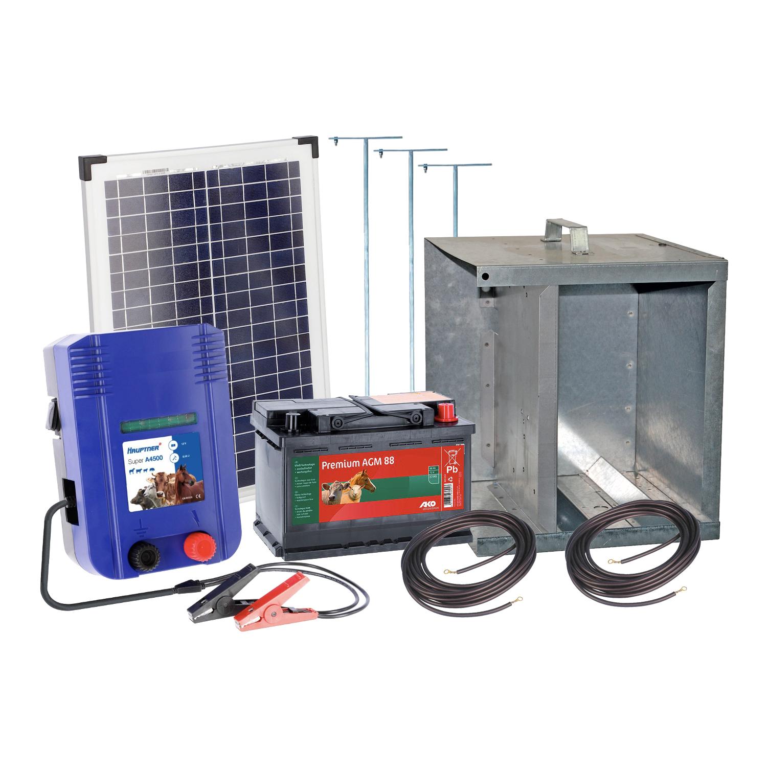 Hauptner Starterset Mobil Power A4500 - inkl. Akkukasten Grau