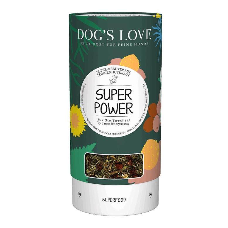 Dog's Love Aliment complémentaire pour chien Super-Power pour le métabolisme et le système immunitaire