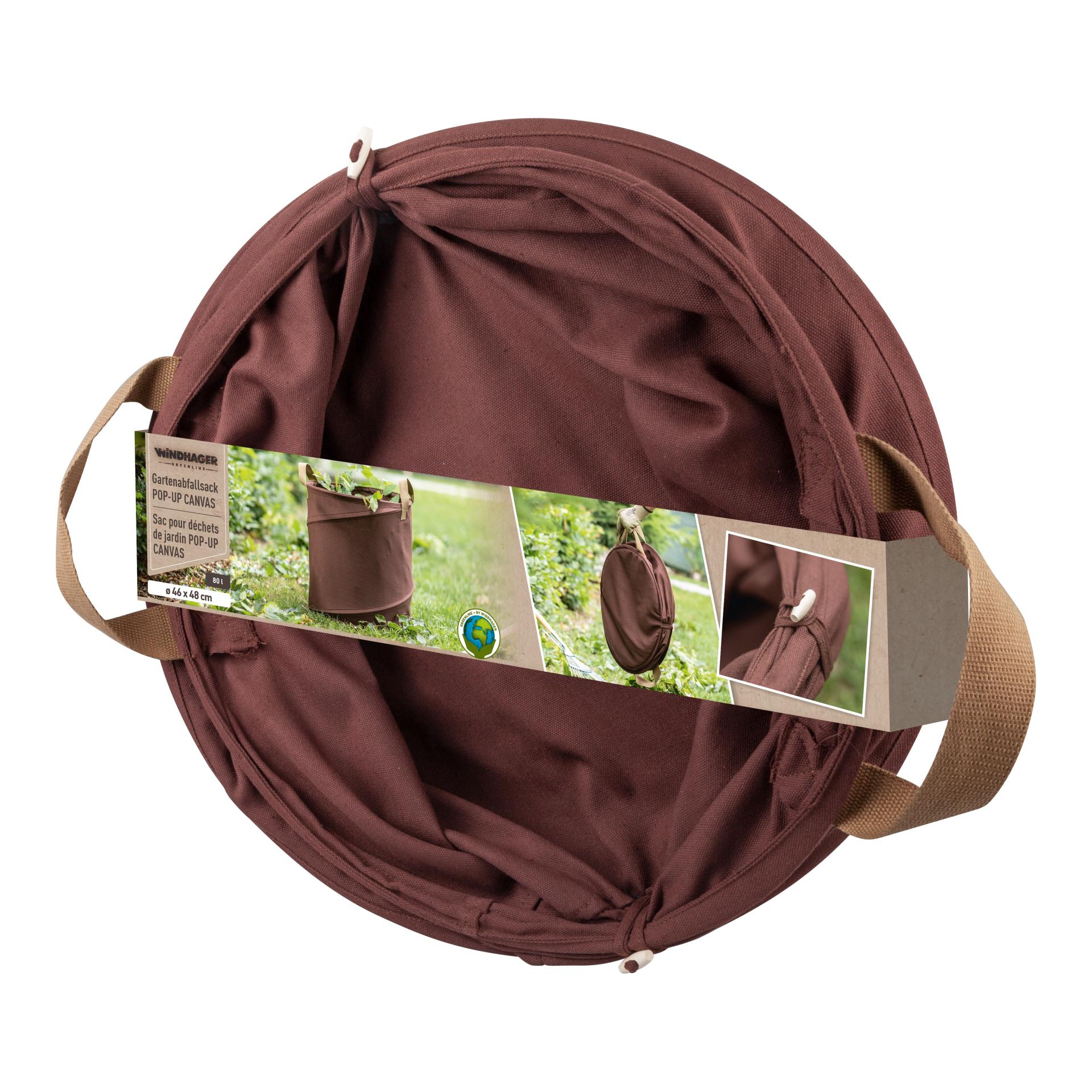 Windhager Sac poubelle de jardin Pop-Up CANVAS