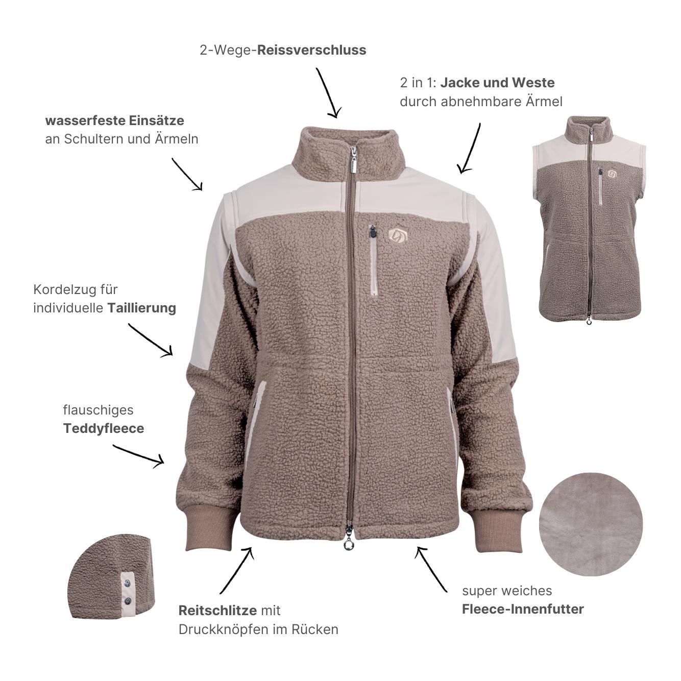 Marengo Teddyfleece-Jacke SoSoft 2in1 | Jacke & Weste