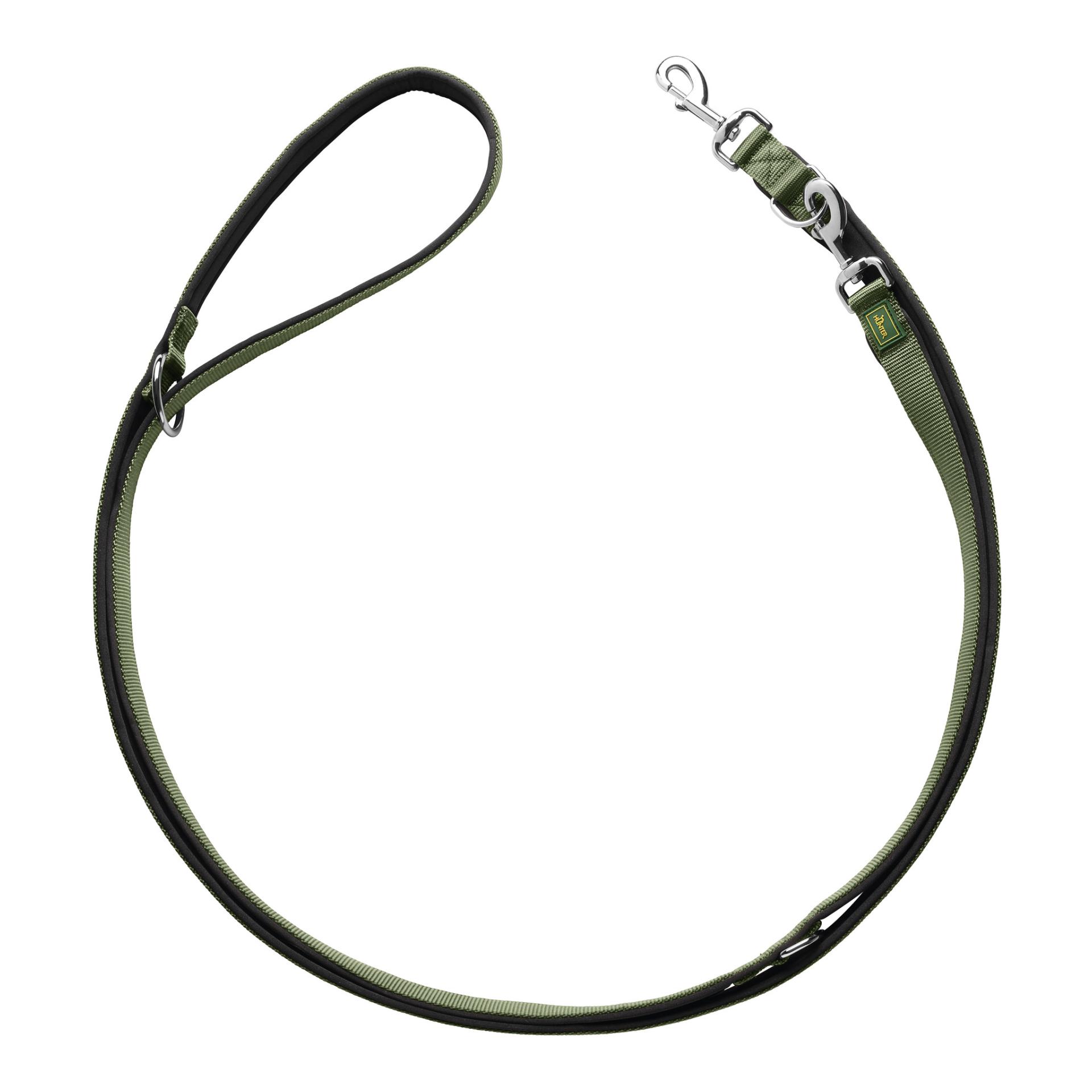 Hunter Verstellbare Führleine Neopren/Nylon - oliv/schwarz