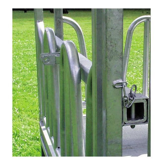 Kerbl Viereckraufe mit Palisadenfressgitter