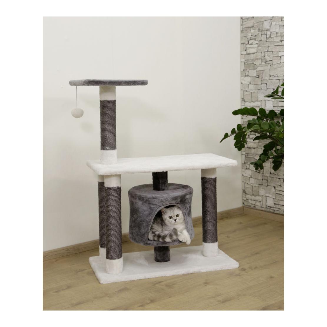 Kerbl Pet Arbre à chat Jade Darklight - blanc/gris