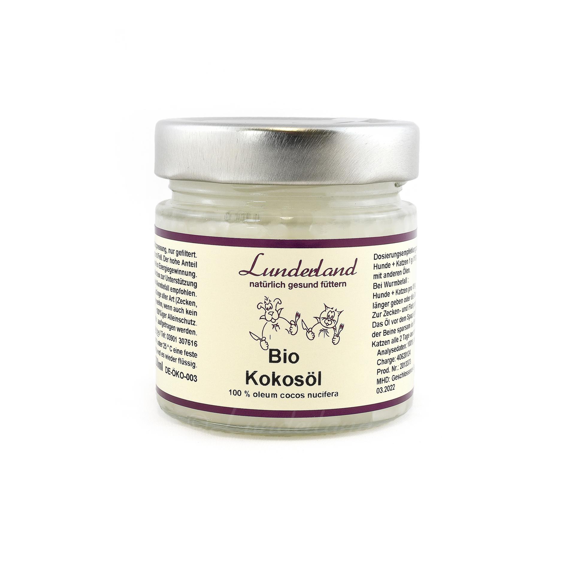 Lunderland Bio Kokosöl Weiss