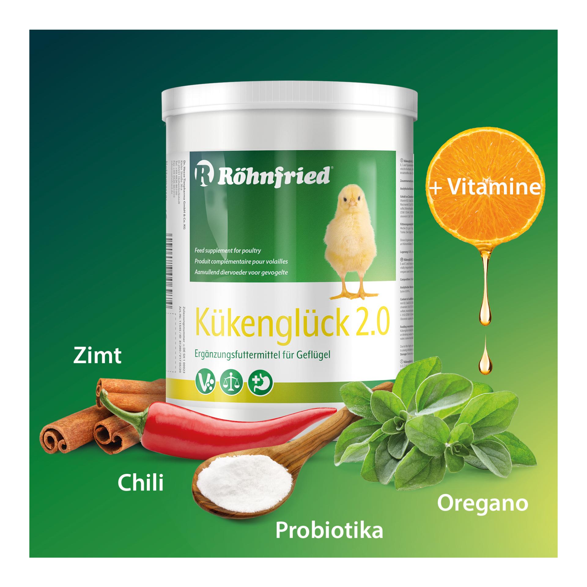 Röhnfried Kükenglück 2.0 - complément alimentaire pour poussins