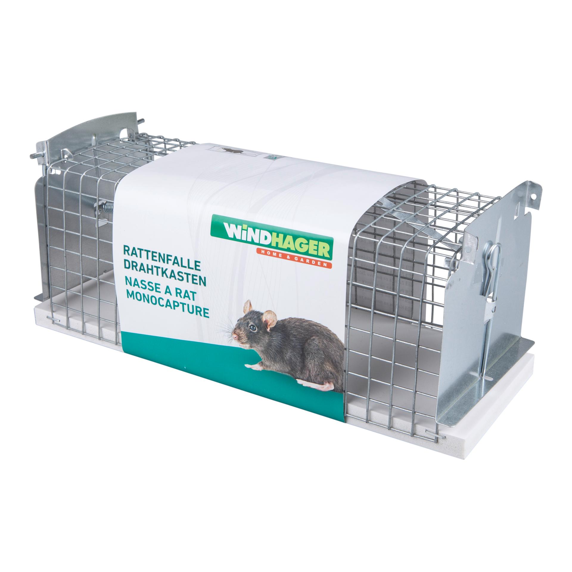 Windhager Drahtkastenfalle - Ratten Silber