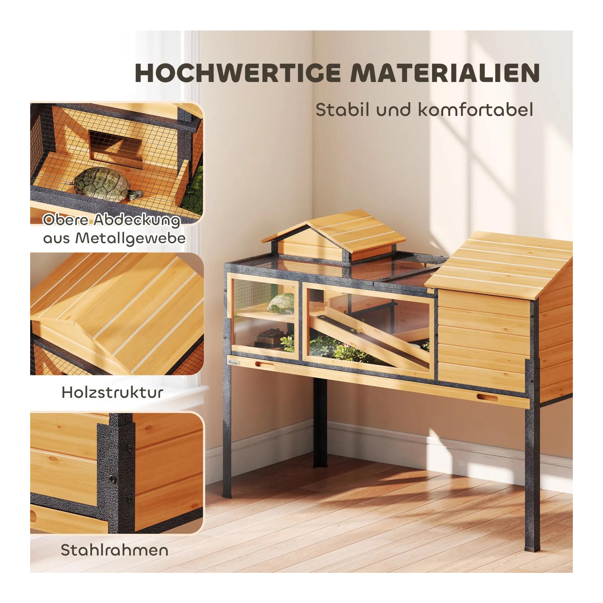 Mainer Schildkrötenhaus erhöht