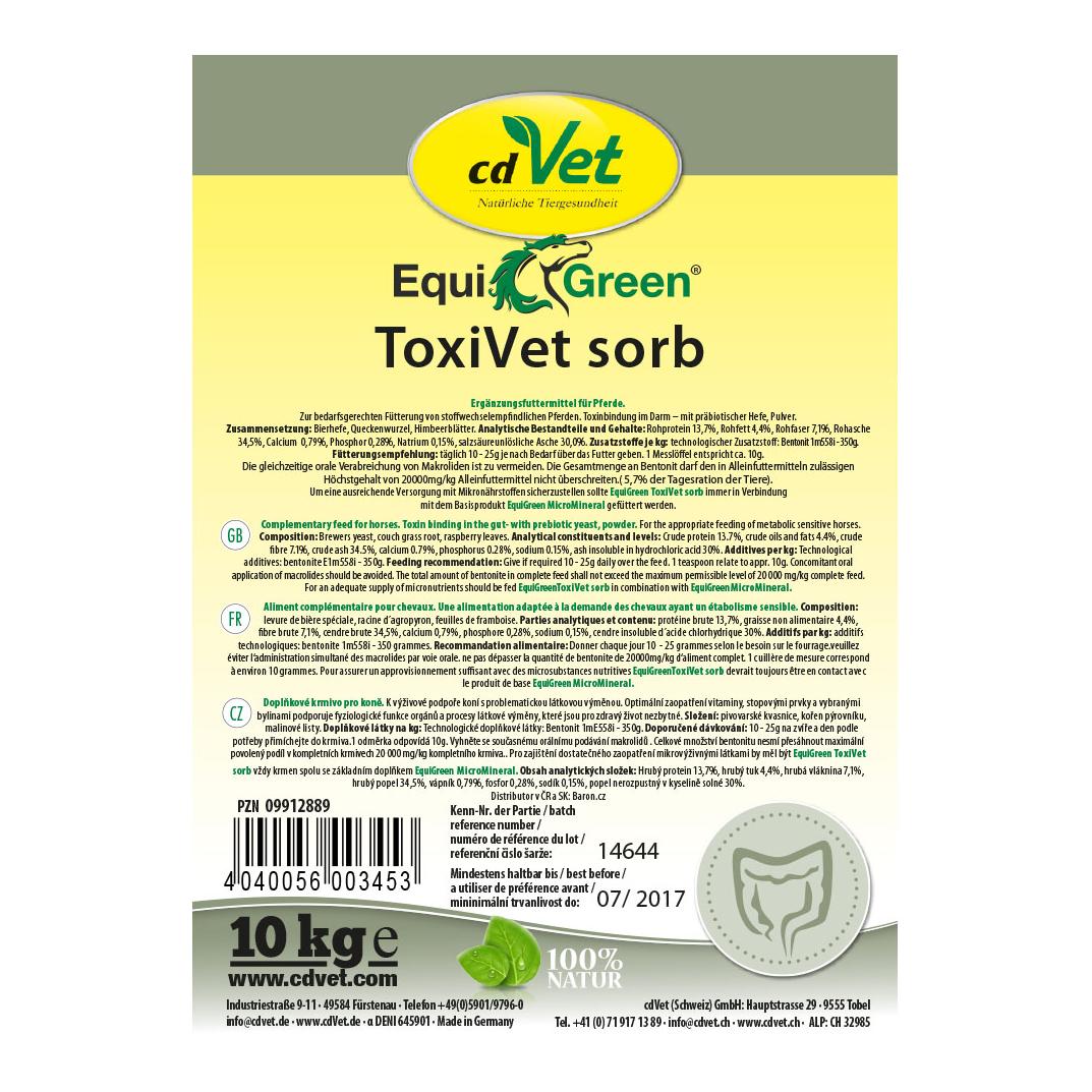 cdVet EquiGreen ToxiVet sorb