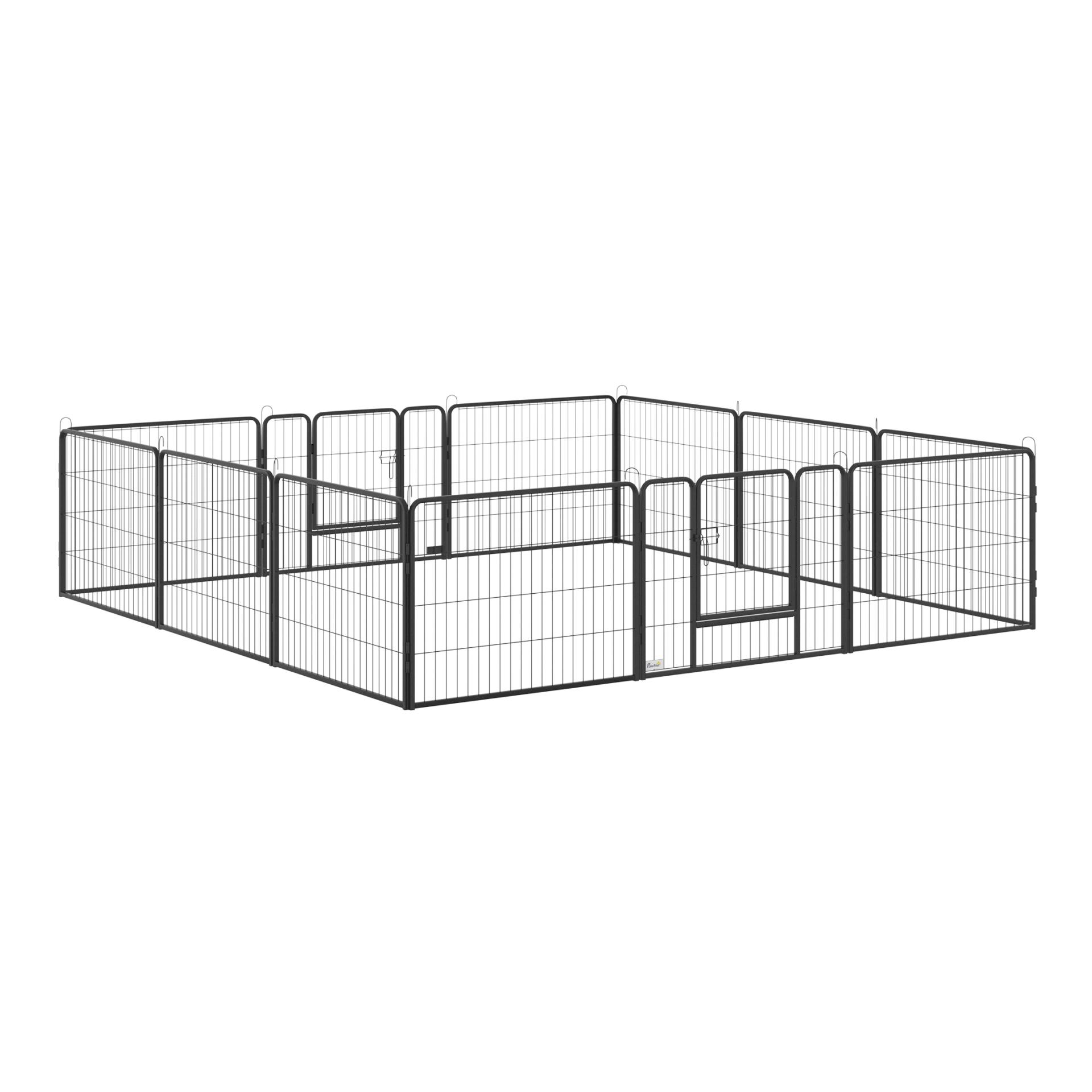 Mainer Enclos pour chiots avec 12 barreaux de 60 cm