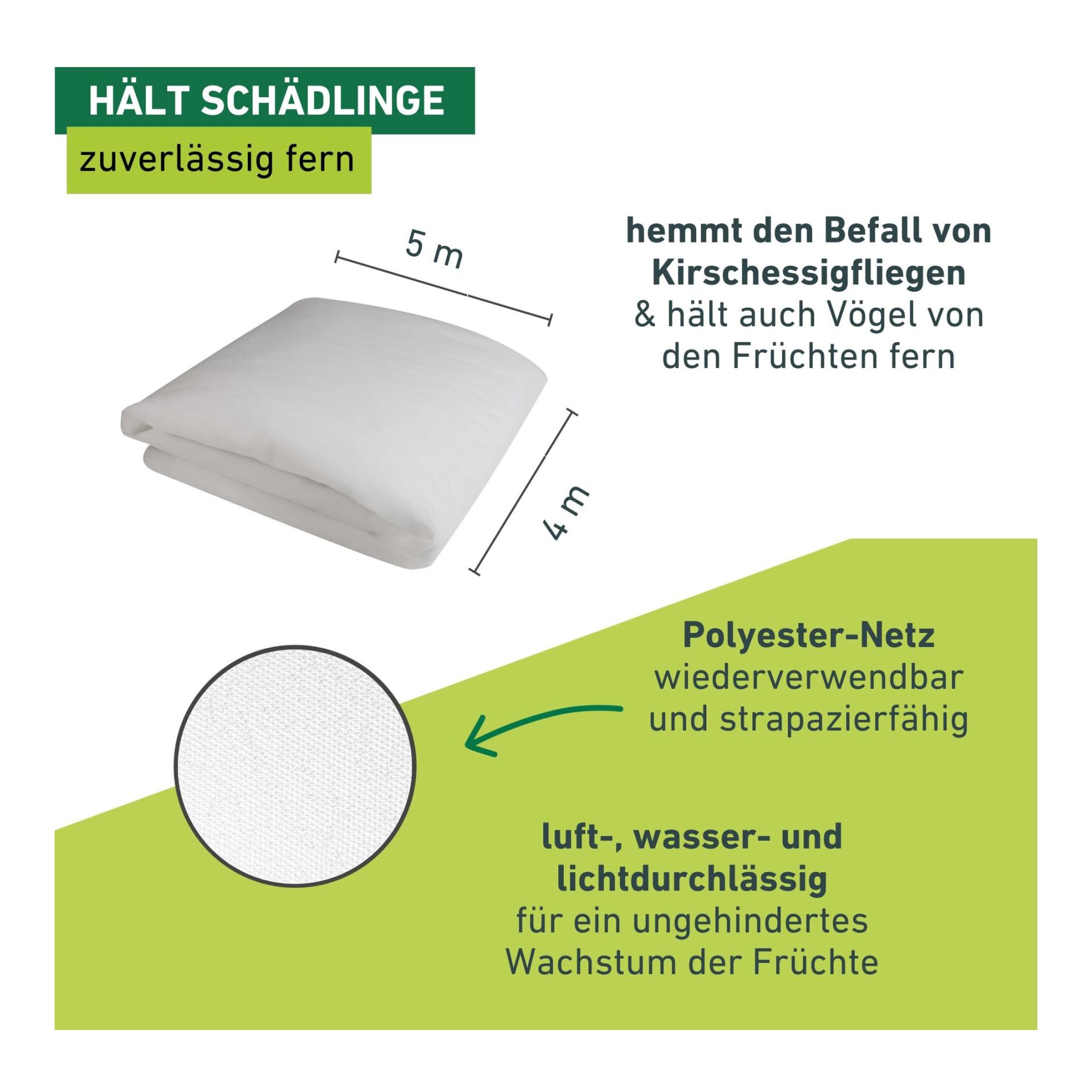 Windhager Kirschessig - Fliegen - Netz - weiss