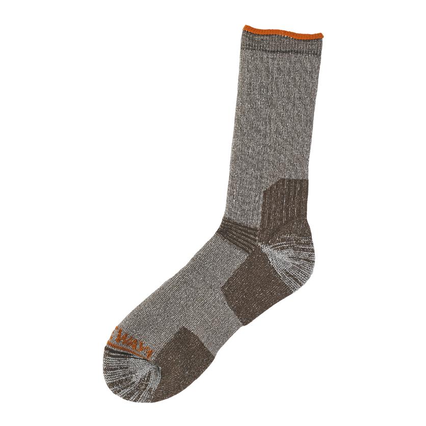Gateway1 Ultra calf sock - dark brown mélange