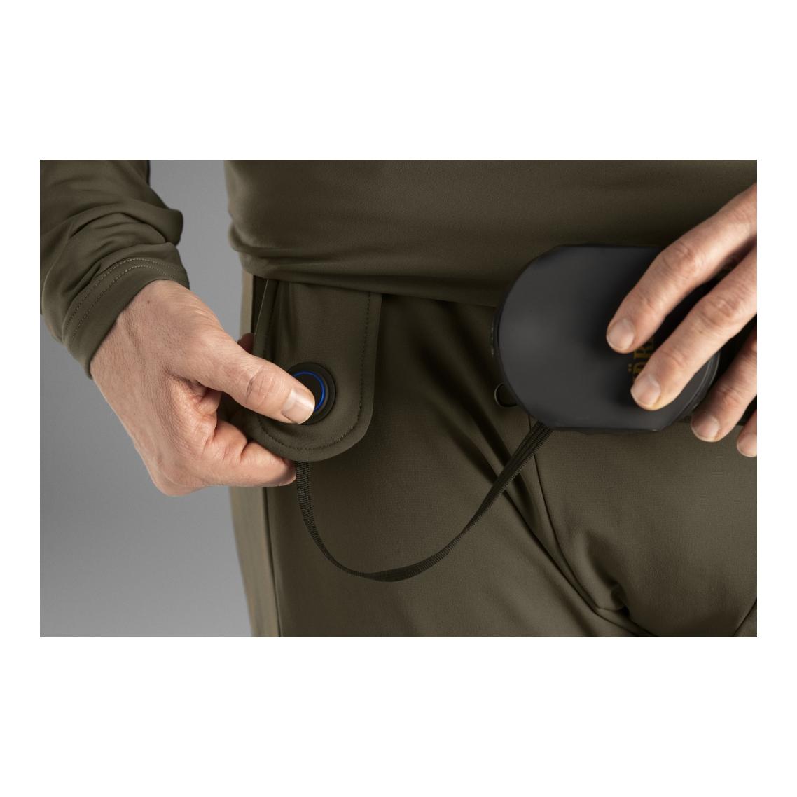 Härkila Sous-pantalon Heat Long Johns - vert saule/noir
