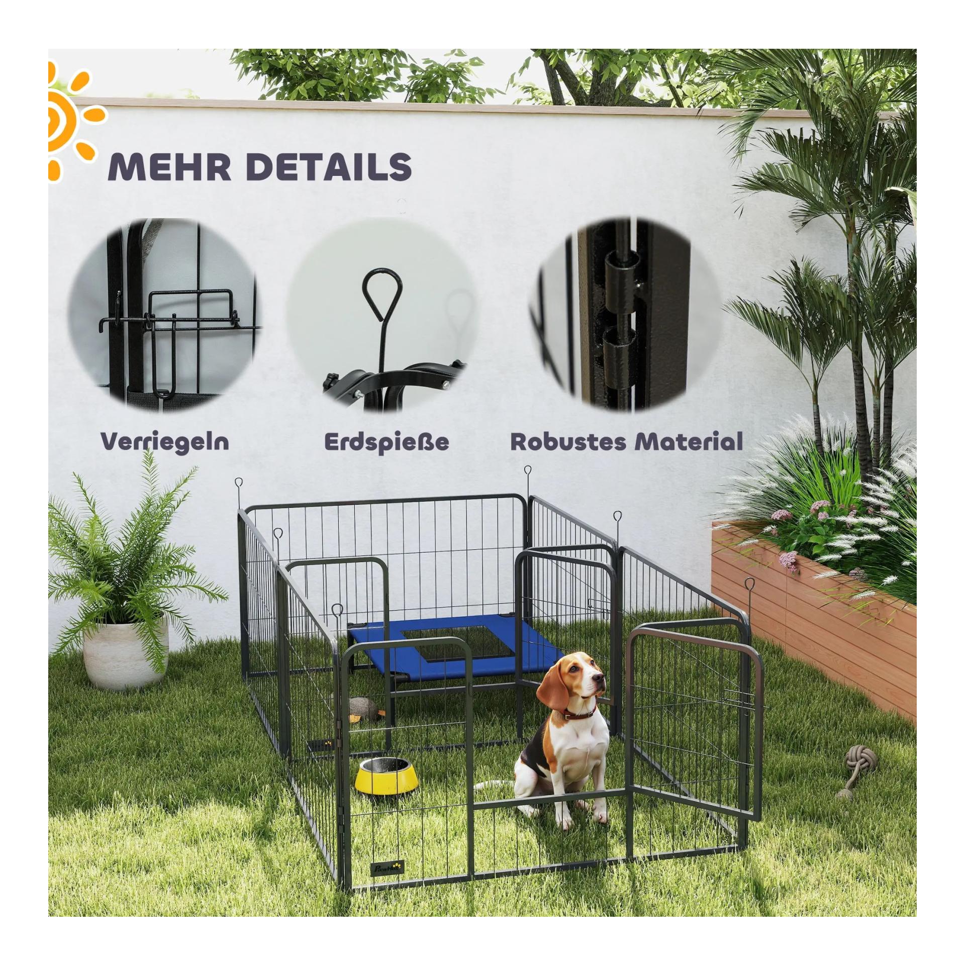 Mainer Cage de mise bas avec espace d'exercice et tapis lavable