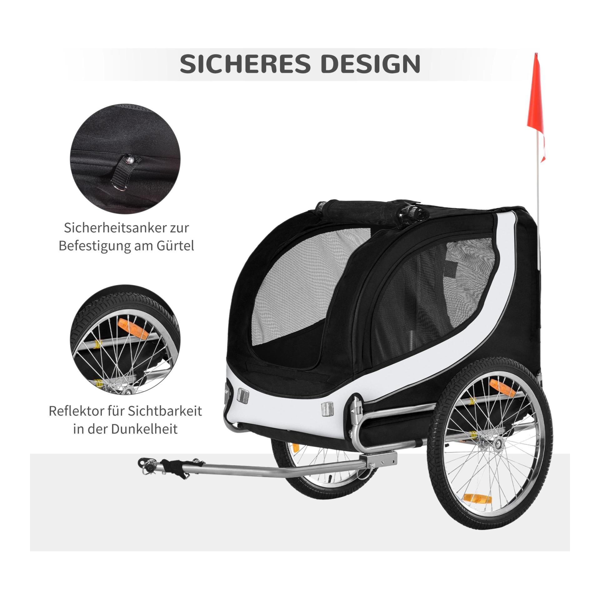 Mainer Remorque à vélo pour chiens jusqu'à 20 kg