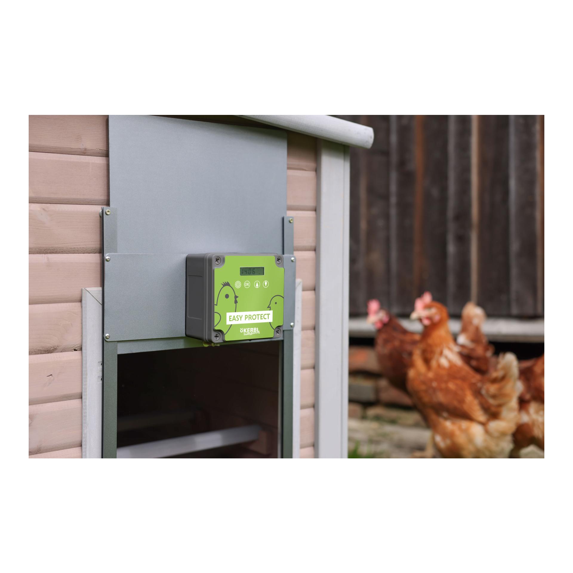 Kerbl Hobbyfarming Automatische Hühnertür Komplettset EasyProtect