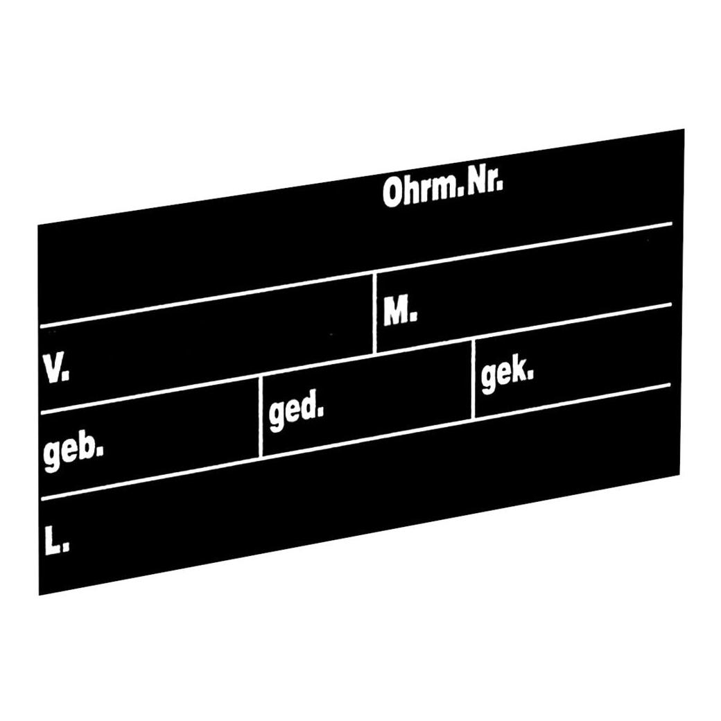 Kerbl Stalltafel für Kühe Schwarz