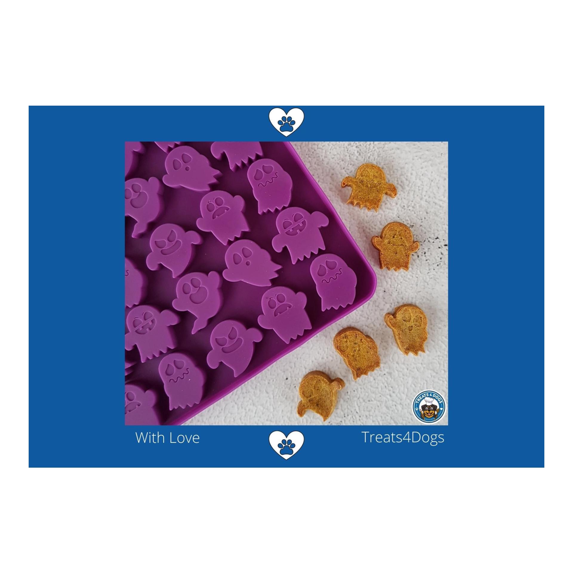 all4dogs TREATS4DOGS Backmatte Geister 2 Stück Lila