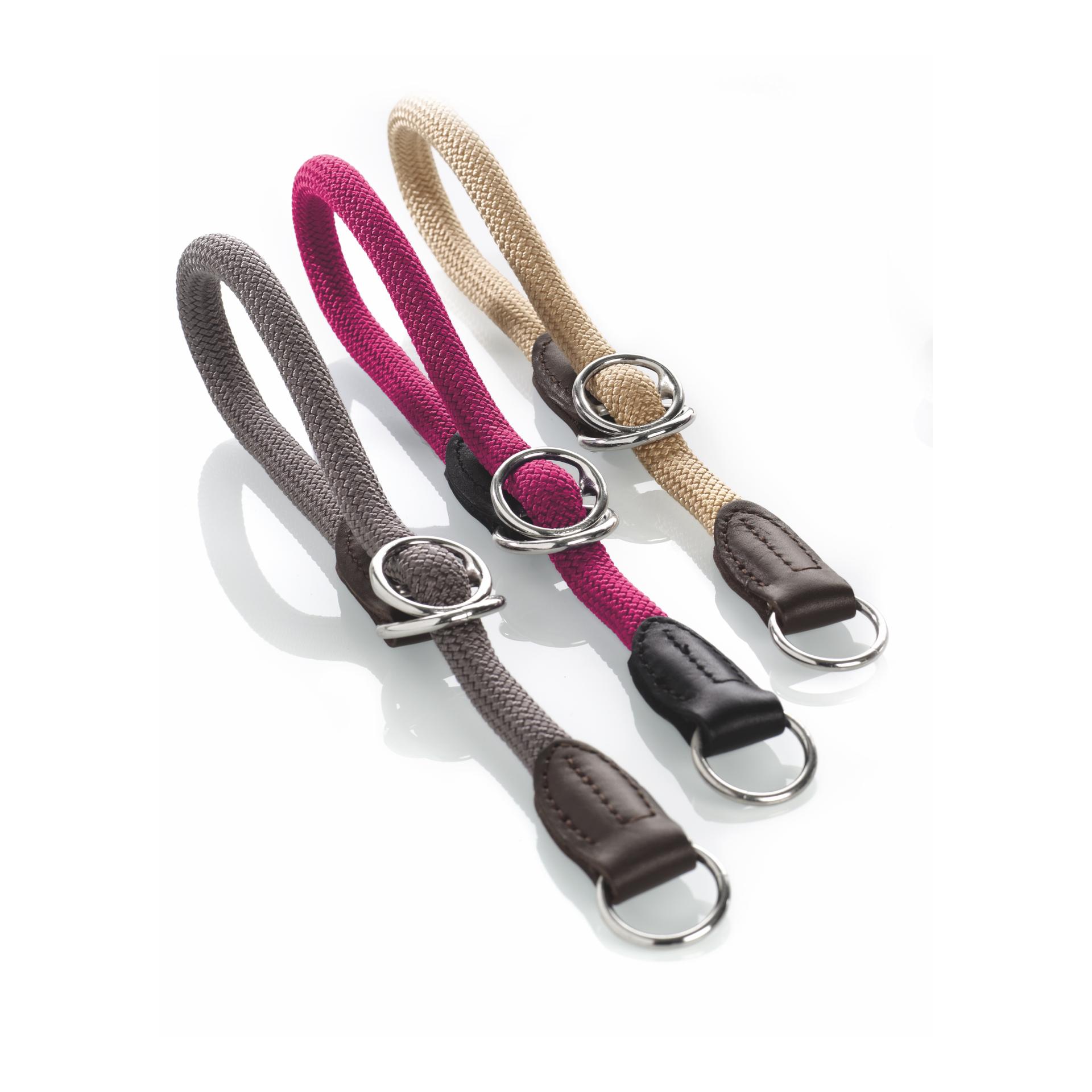 Hunter Dressurhalsband Freestyle mit Stopper - grau