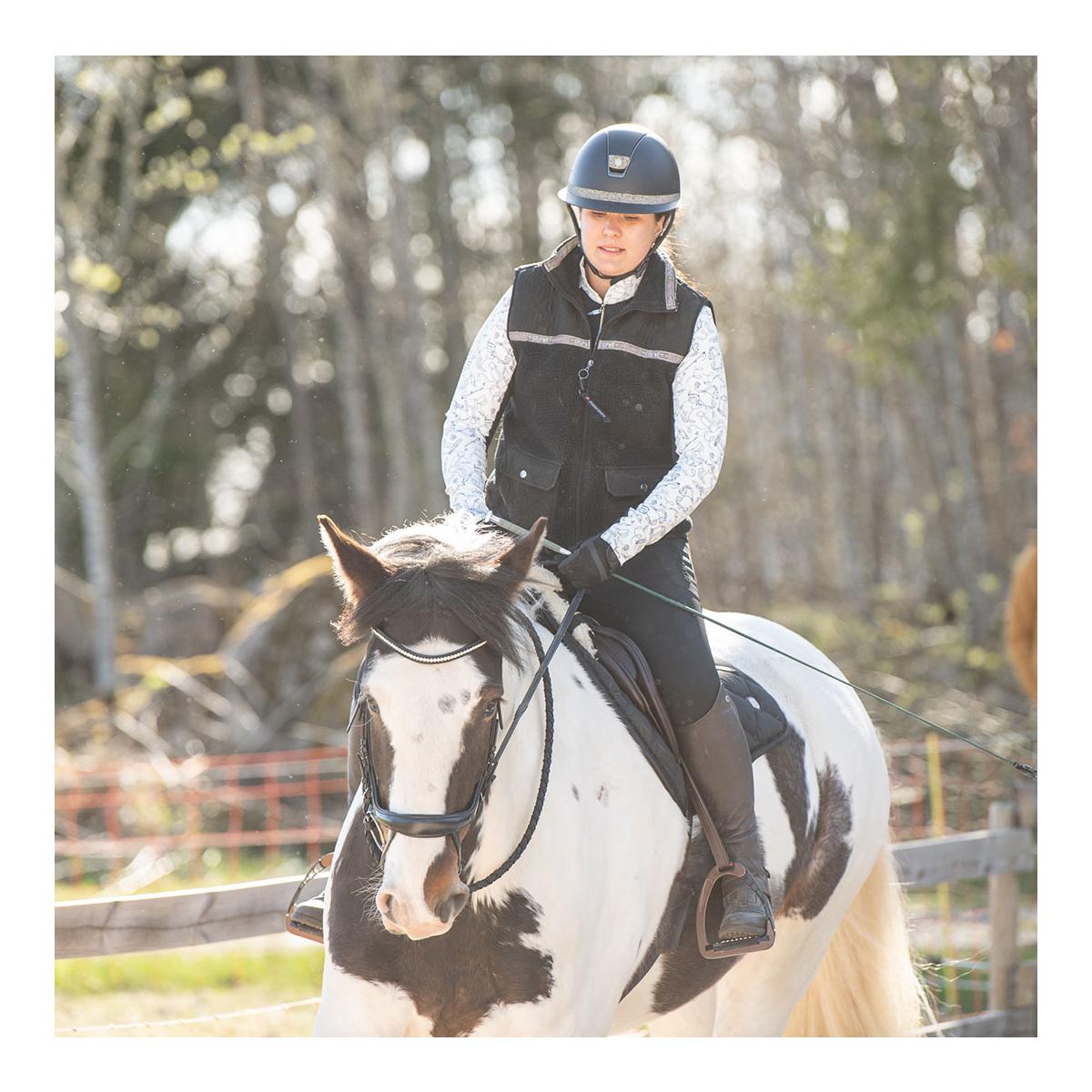 Soulhorse Teddyfleece Weste Black Unicorn