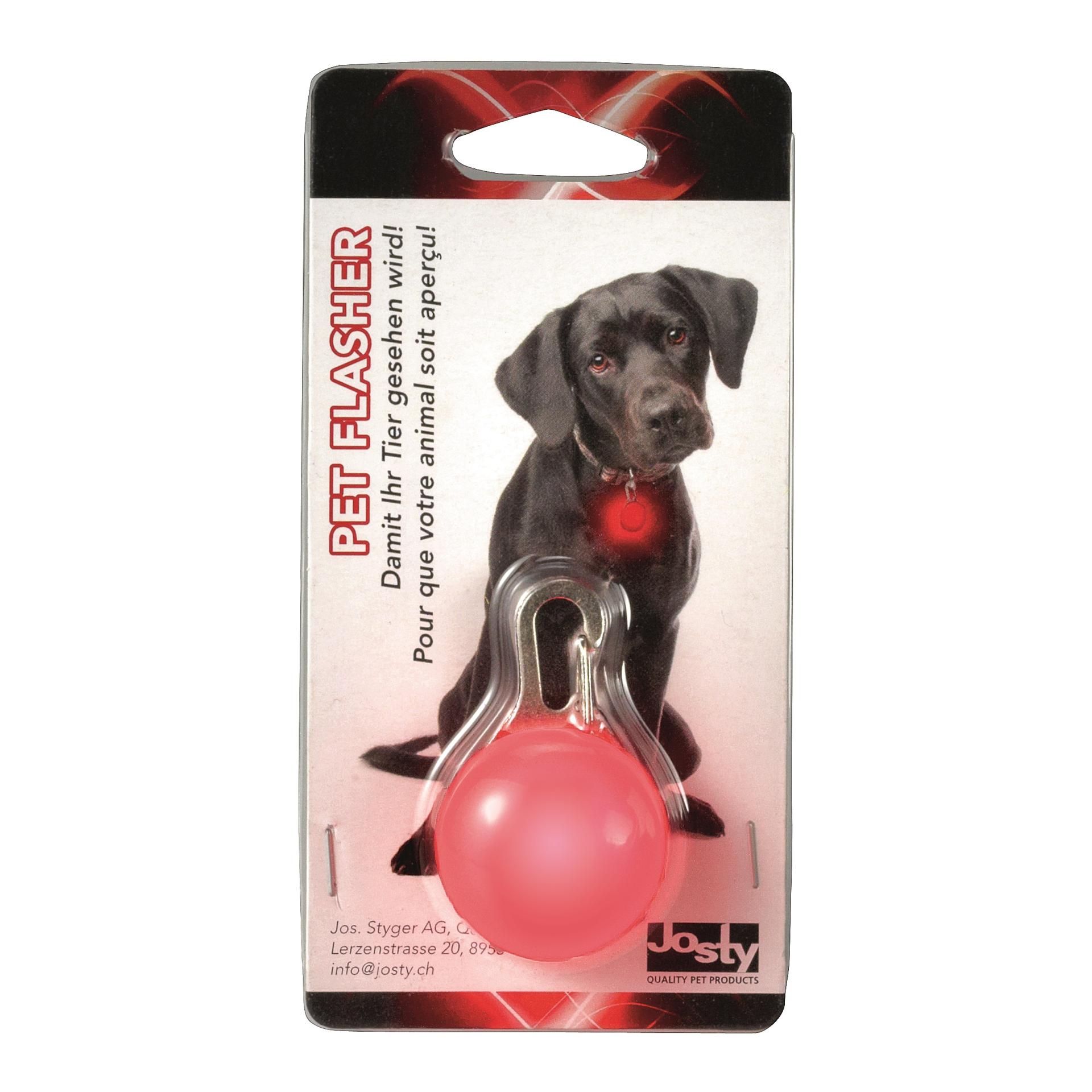 Josty Pet Flasher rot