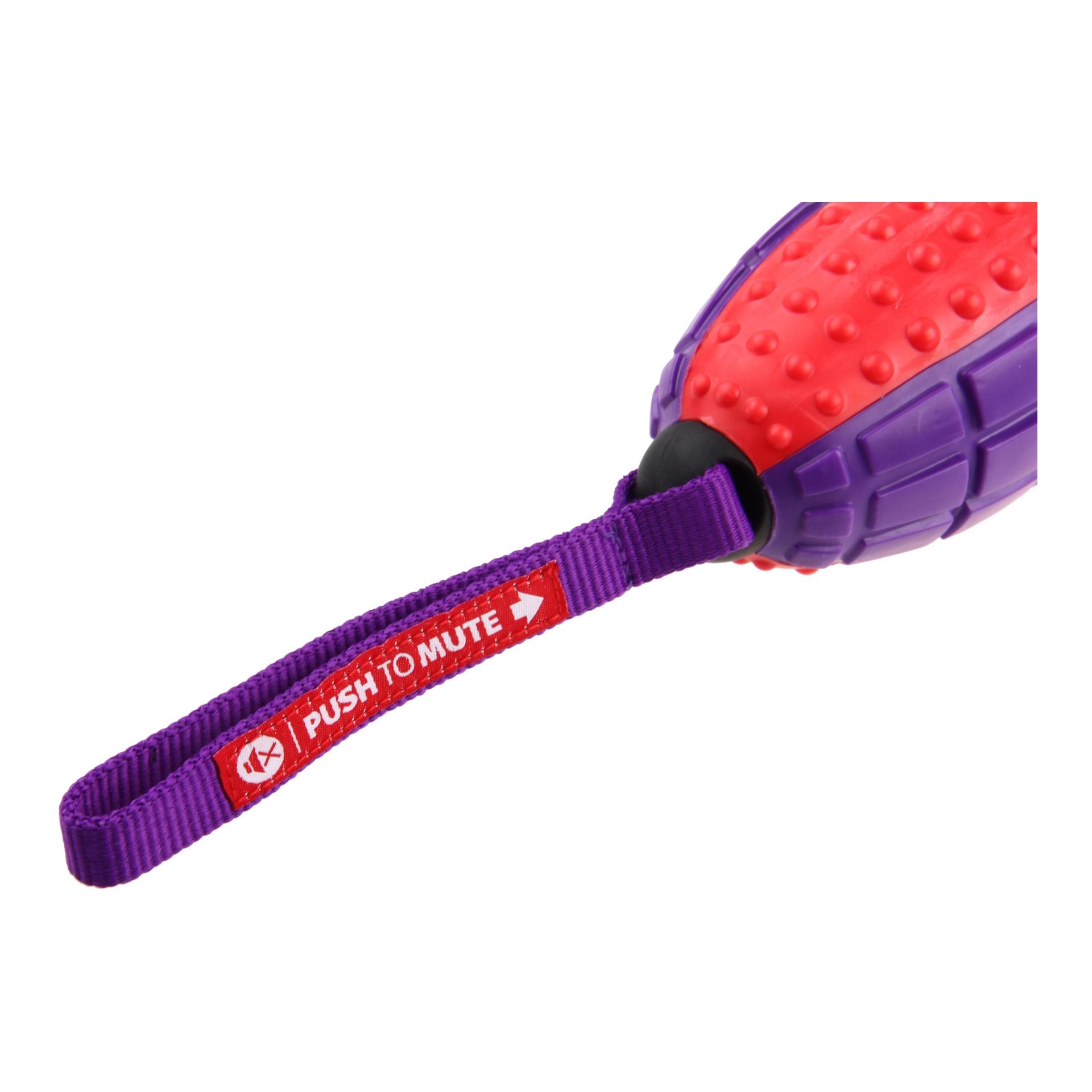 Gigwi Ballon de rugby Push to mute rouge/violet