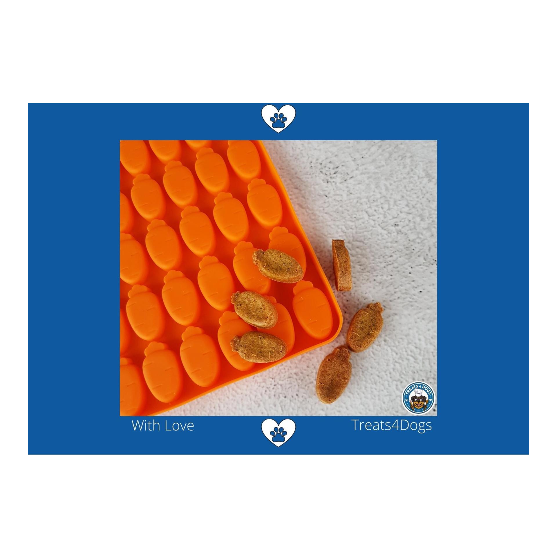all4dogs Tapis de cuisson TREATS4DOGS carottes deux pièces