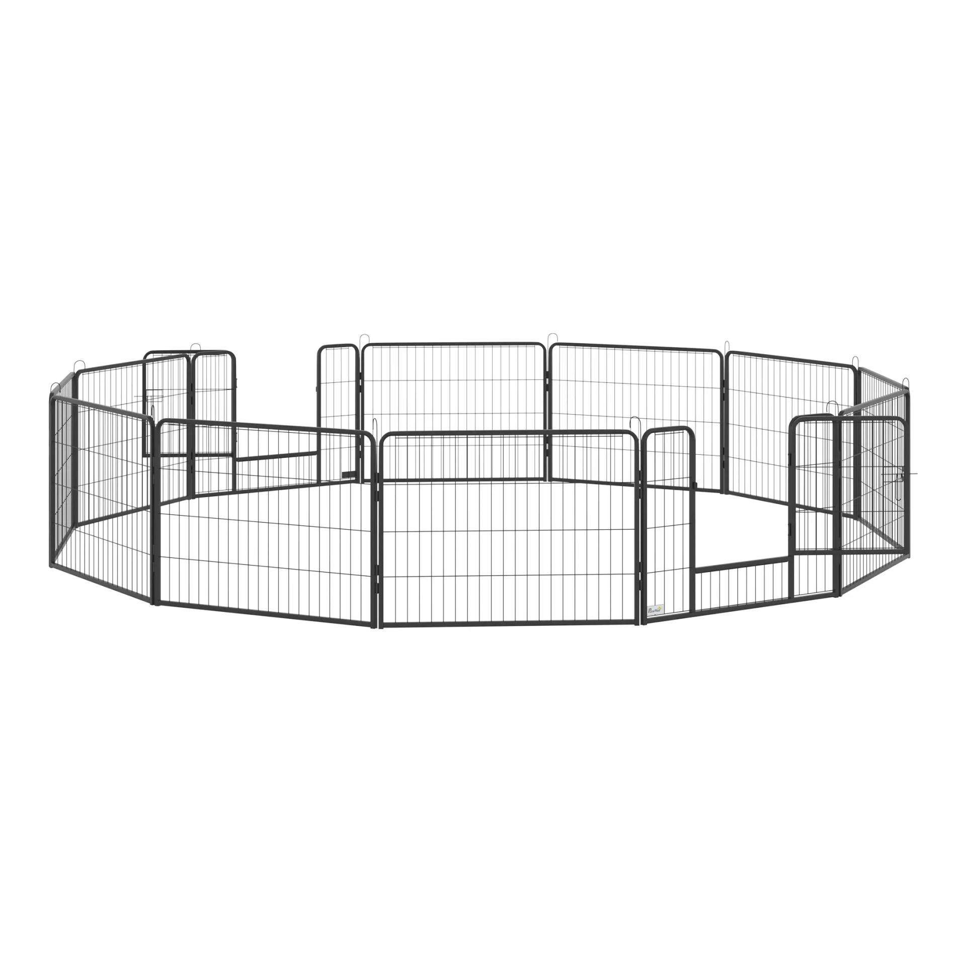 Mainer Enclos pour chiots avec 12 barreaux de 60 cm
