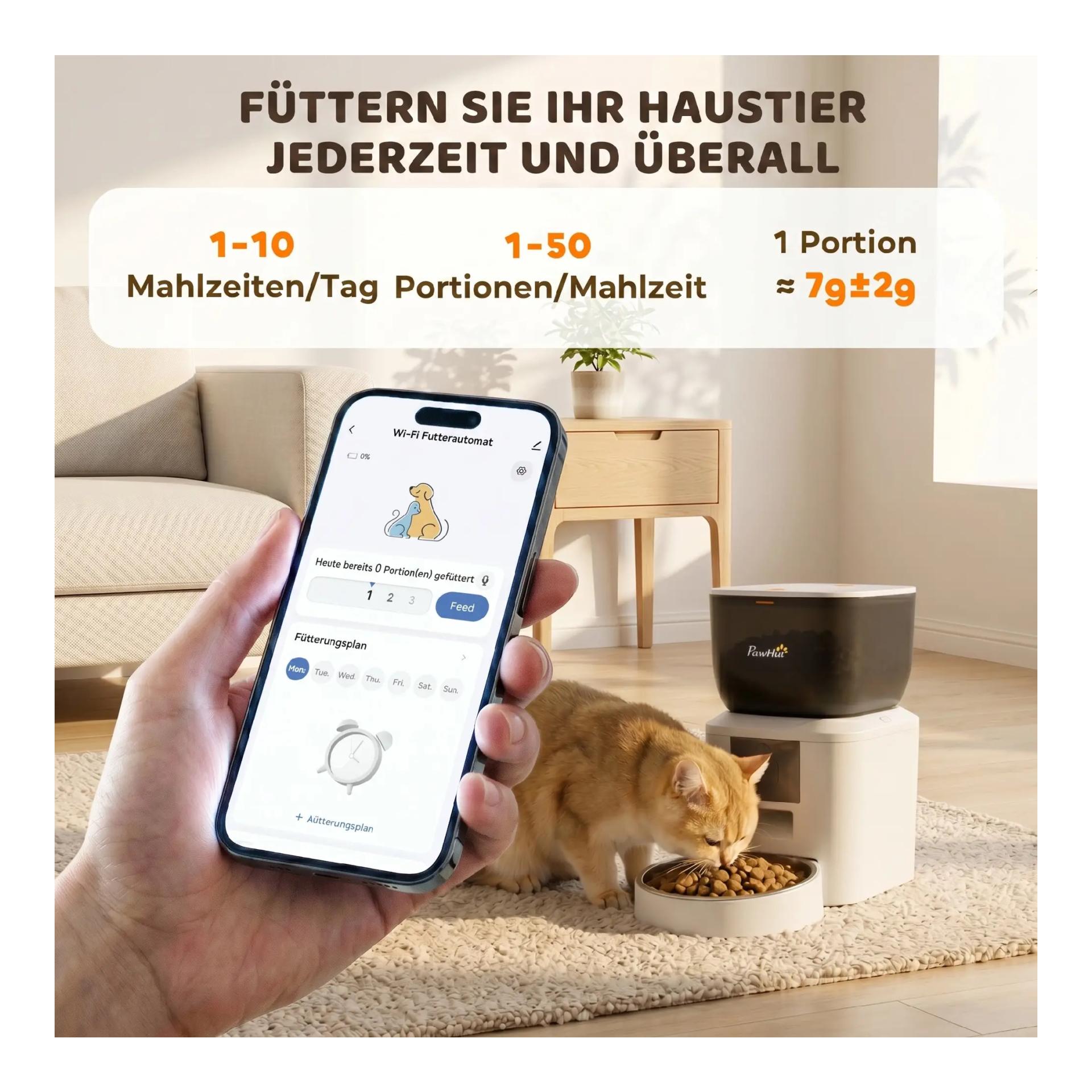 Mainer Katzen-Futterautomat mit Kamera (Wlan & Bluetooth)