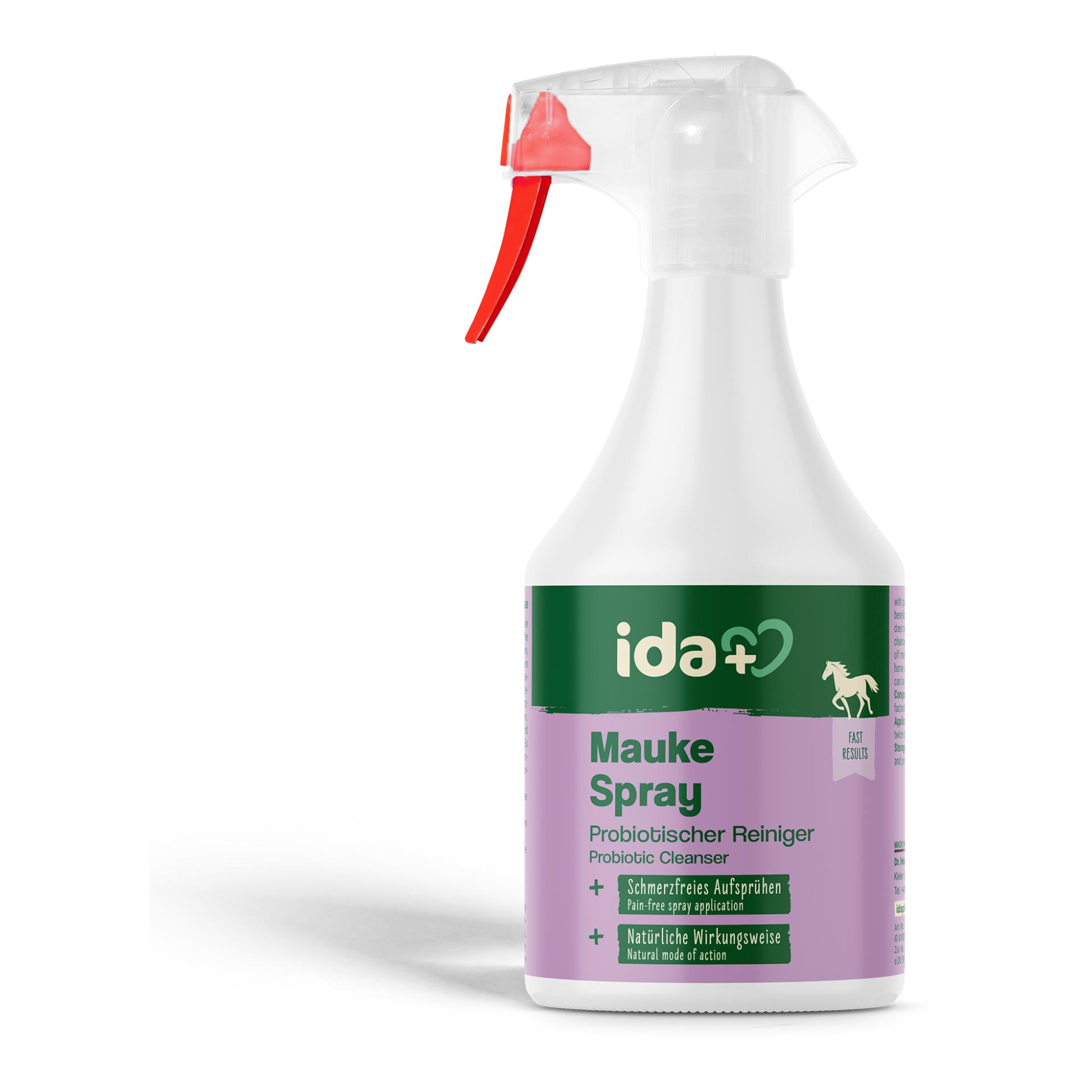 IdaPlus Mauke Spray für Pferde - schnelle Hilfe bei Mauke, Strahlfäule & Ekzemen Braun