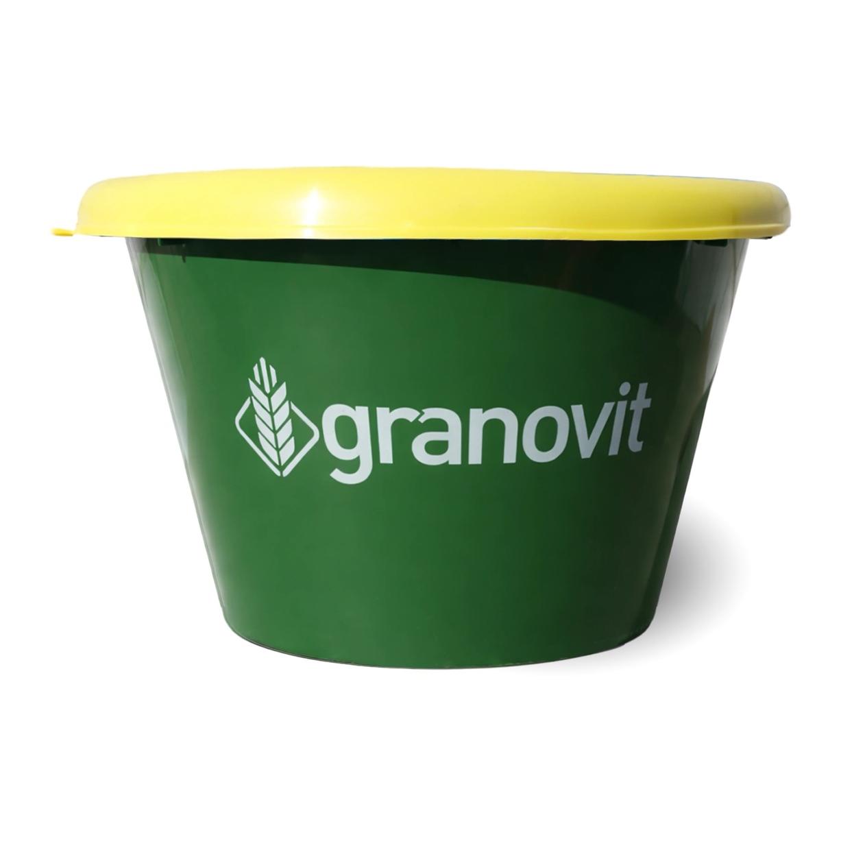 granovit Seau à lécher spécial pâturage - Aliment minéral pour bovins au pâturage avec ail contre les mouches