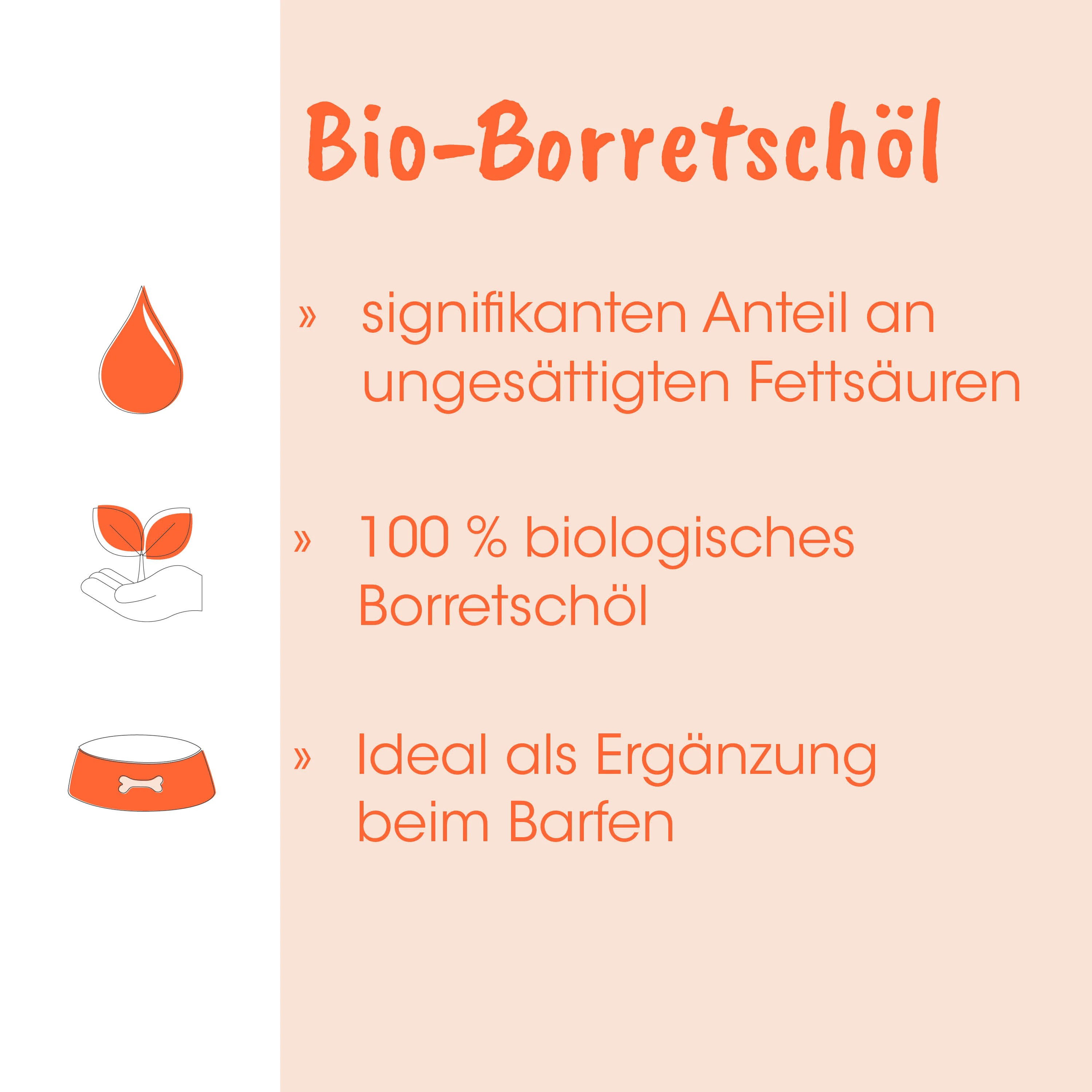 cdVet Huile de bourrache biologique unique