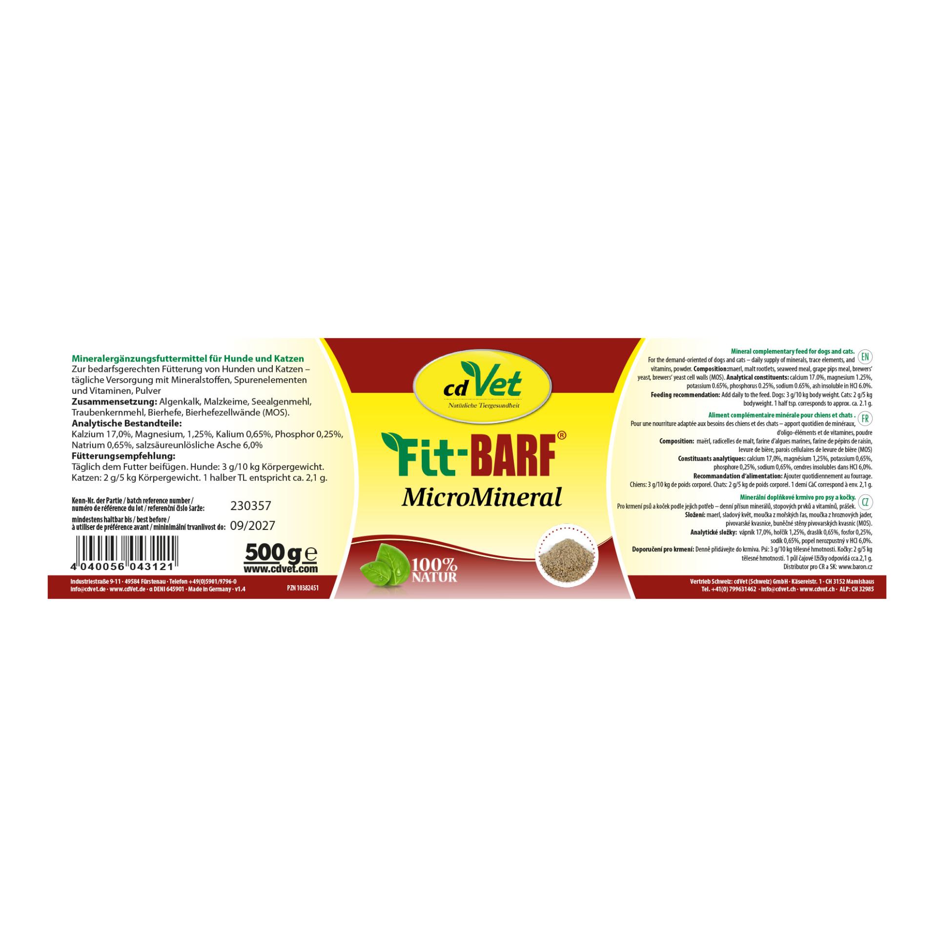 cdVet Fit-BARF MicroMineral