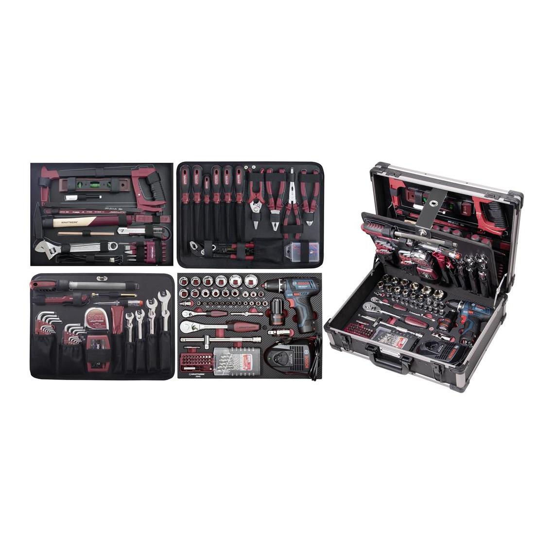 Kraftwerk Profi-Alu-Werkzeugkoffer - 264-tlg.