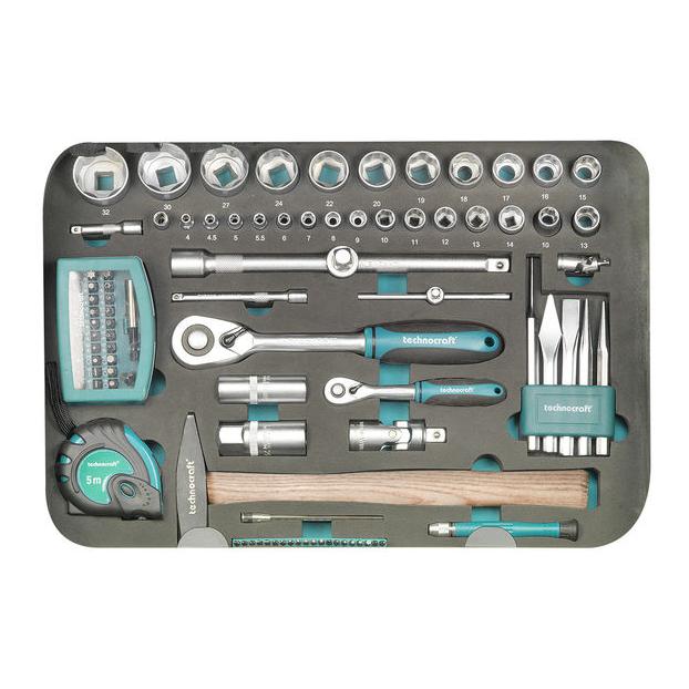 technocraft ABS-Werkzeug-Koffer "TOP CHROME 152"