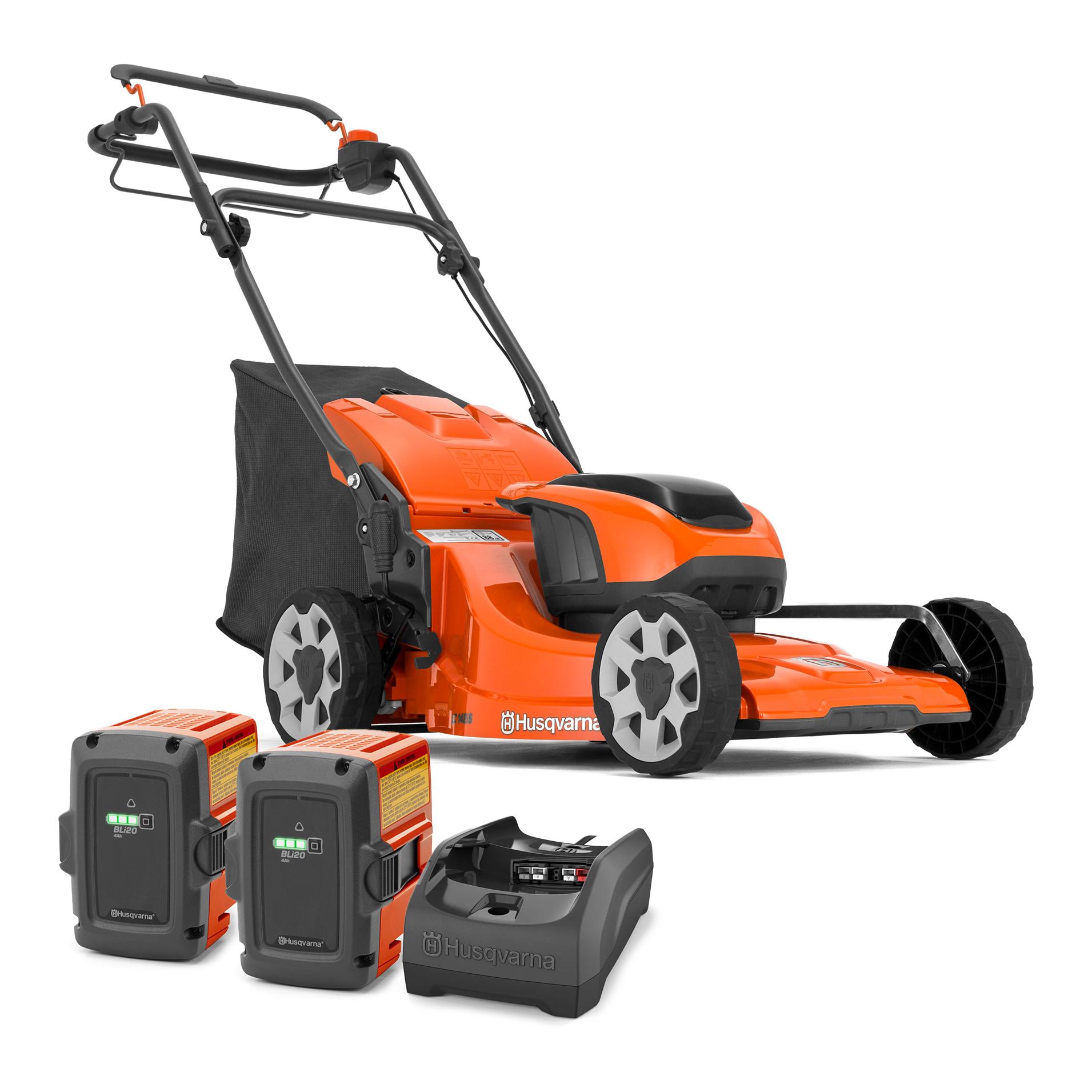 Husqvarna Akku - Rasenmäher LC 142iS - mit 2 Akku & 1x Ladegerät