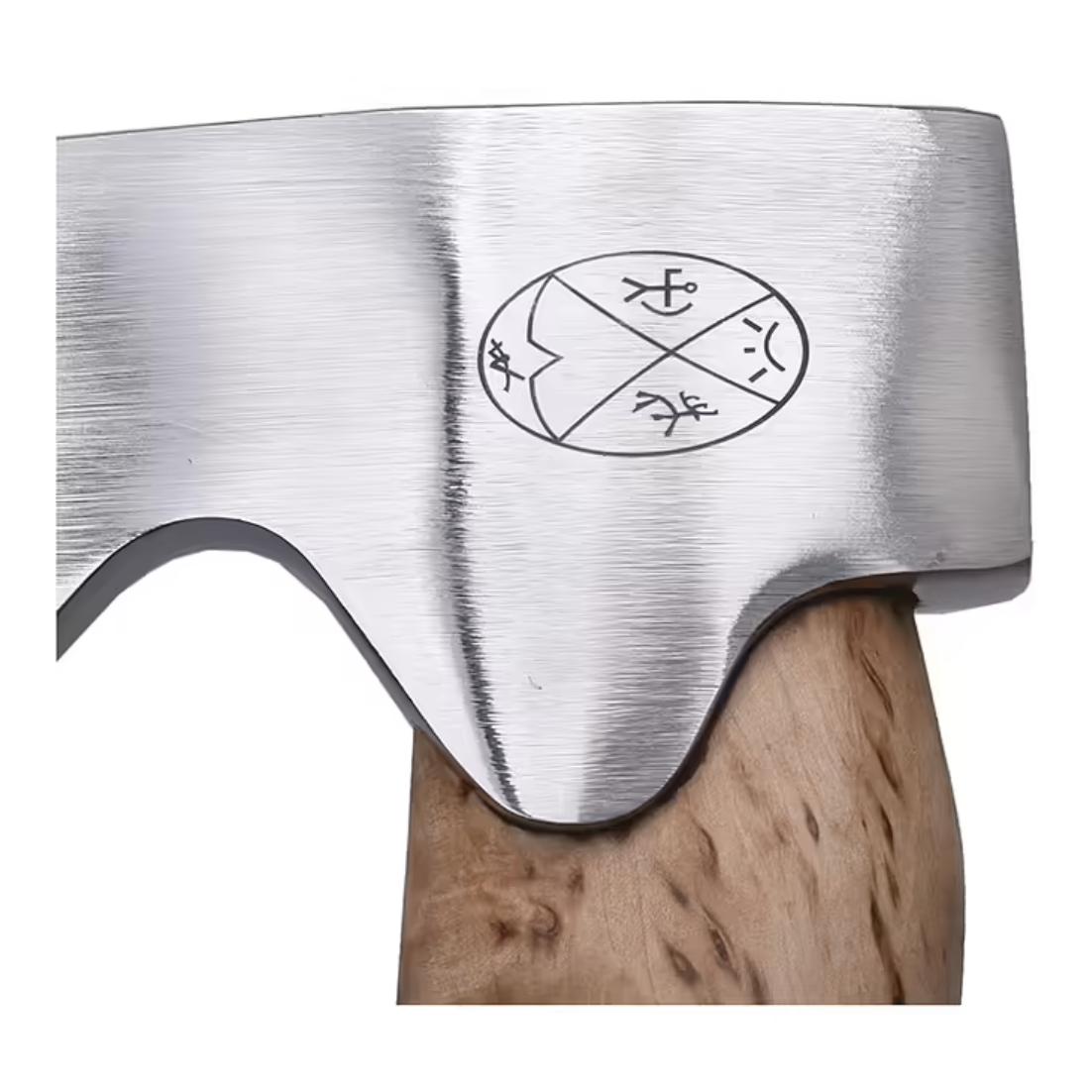 Stuorra Aksu - Hache de chasse avec étui en cuir