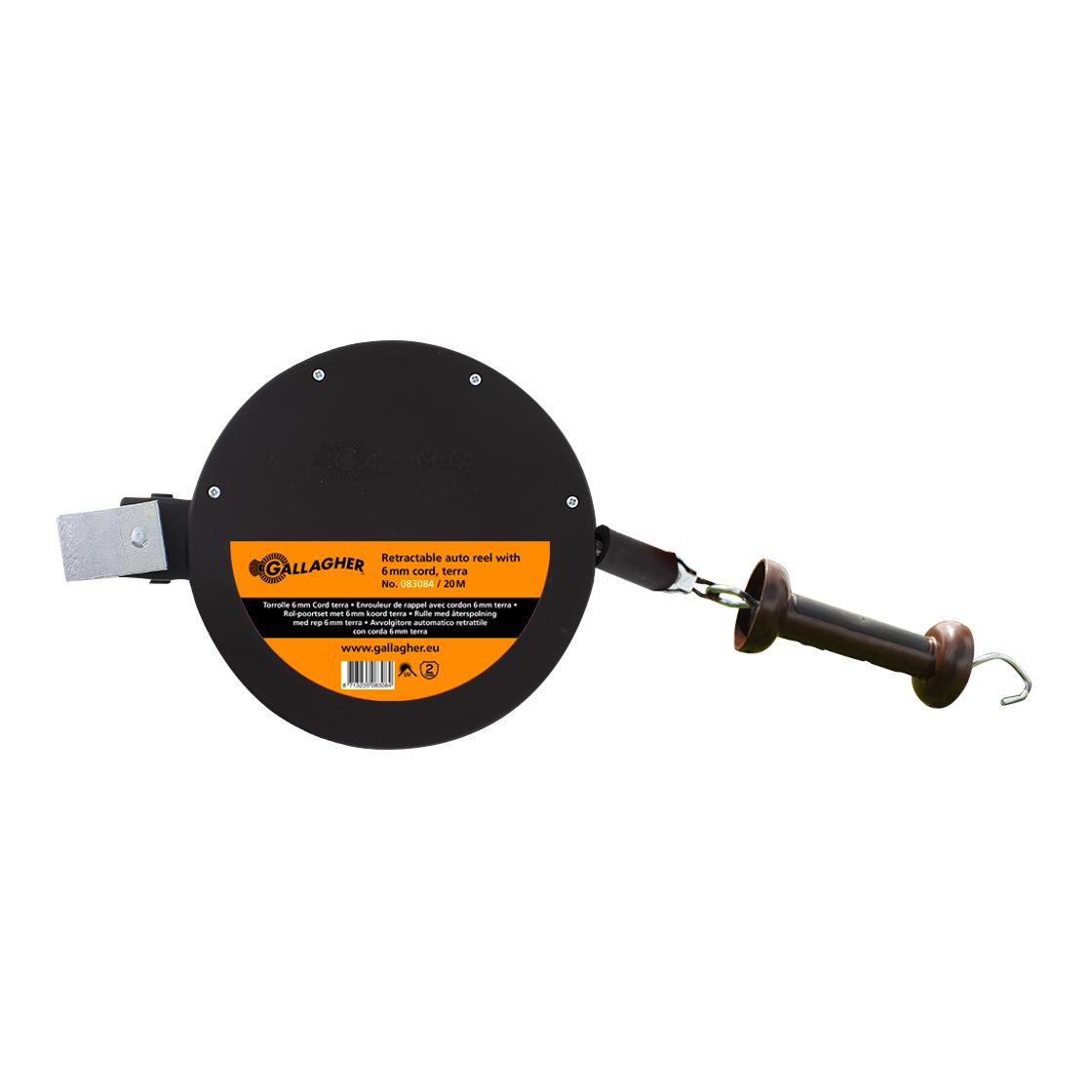 Gallagher Torrolle mit 6 mm-Seil Schwarz