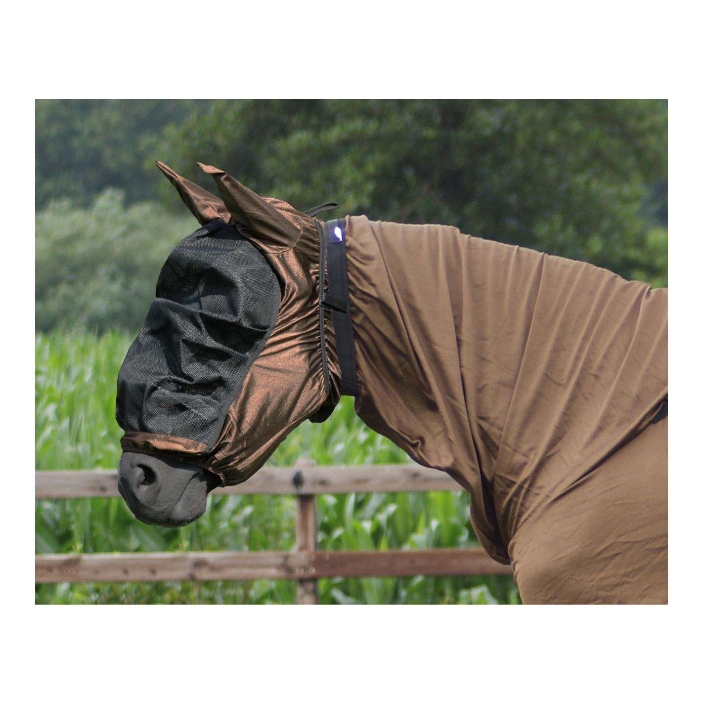 Masque anti-dermite avec oreilles fermées - brun