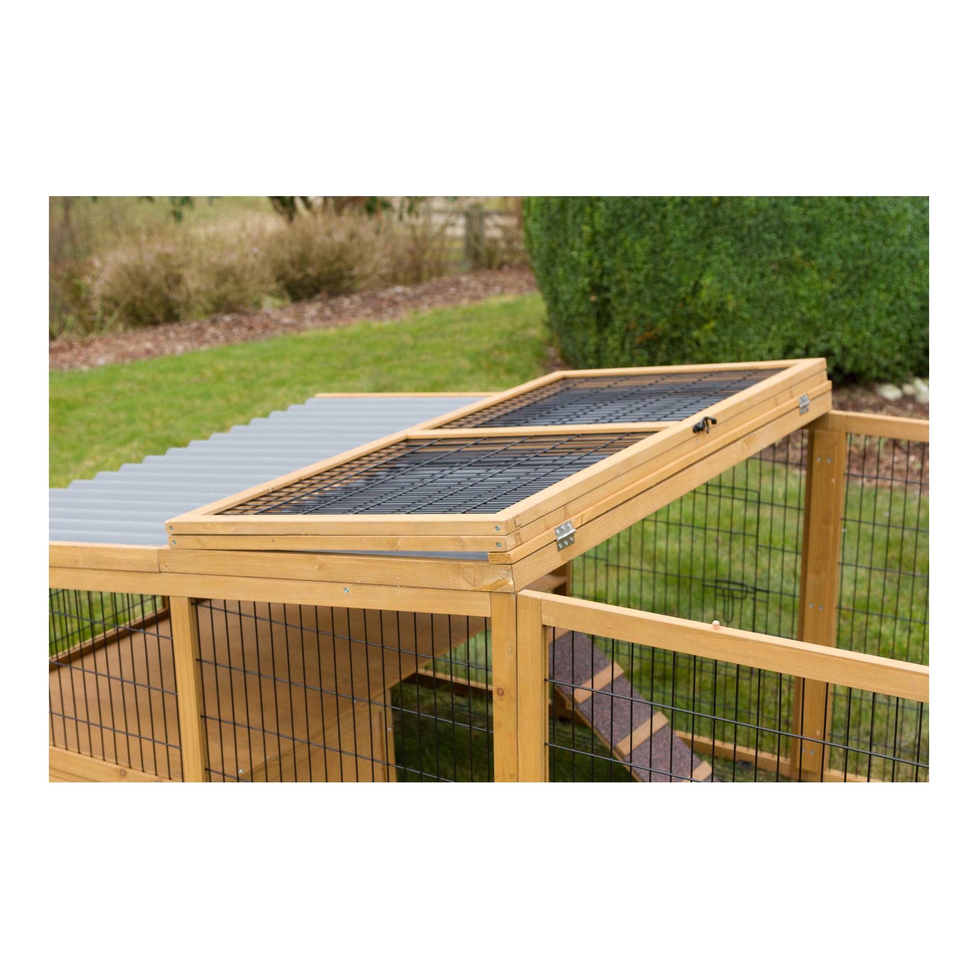 Kerbl Pet Freilaufgehege mit Ausbruchsperre holz