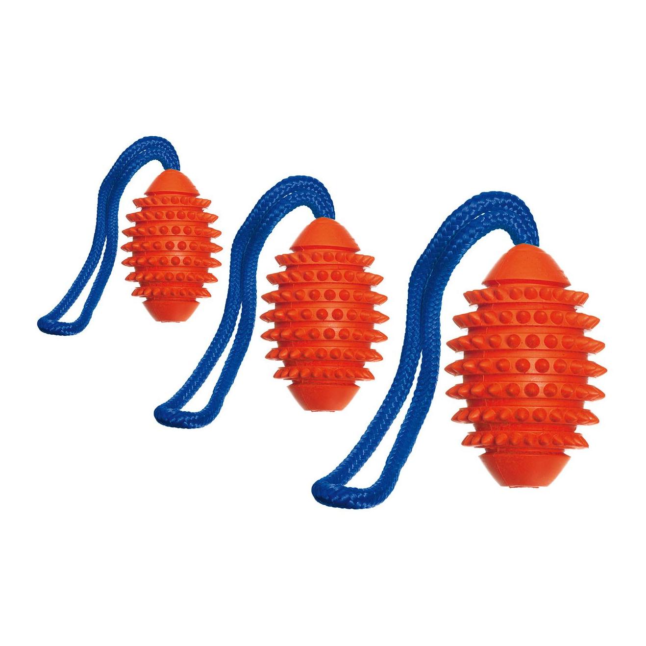 TRIXIE Ruffus Vollgummi Aqua Football - orange