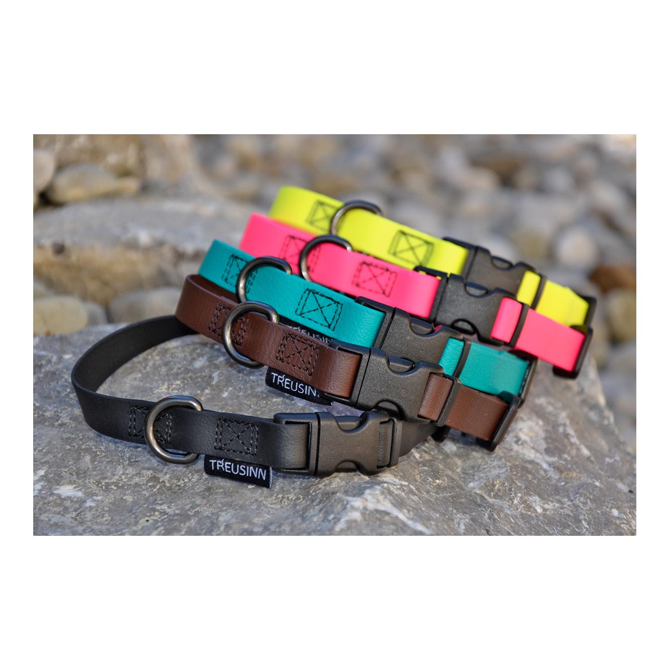 Treusinn. Collier pour chien Biothane STAY - brun chocolat